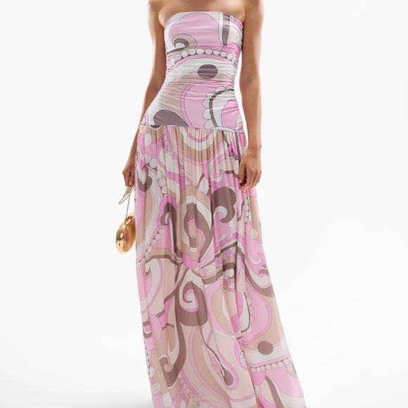 Cin Cin Mode Maxi Dress Antibes print- NEW - Picture 1 of 10